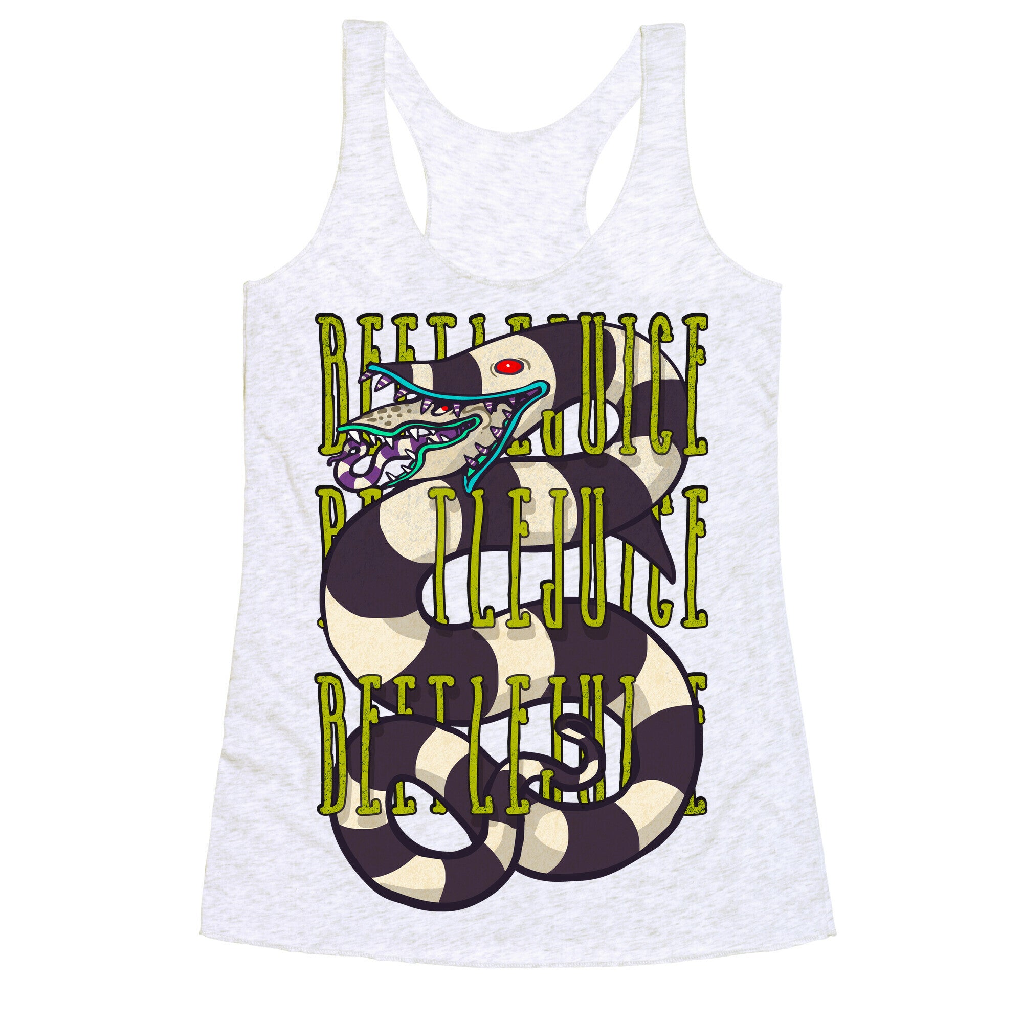 Beetlejuice Beetlejuice Beetlejuice Racerback Tank